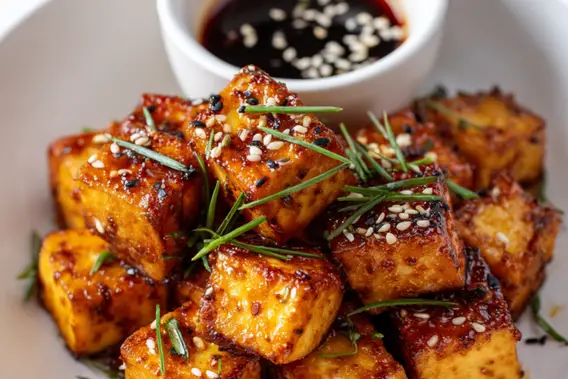 Get Crispy Air Fryer Tofu in 15 Minutes: No Pressing Needed